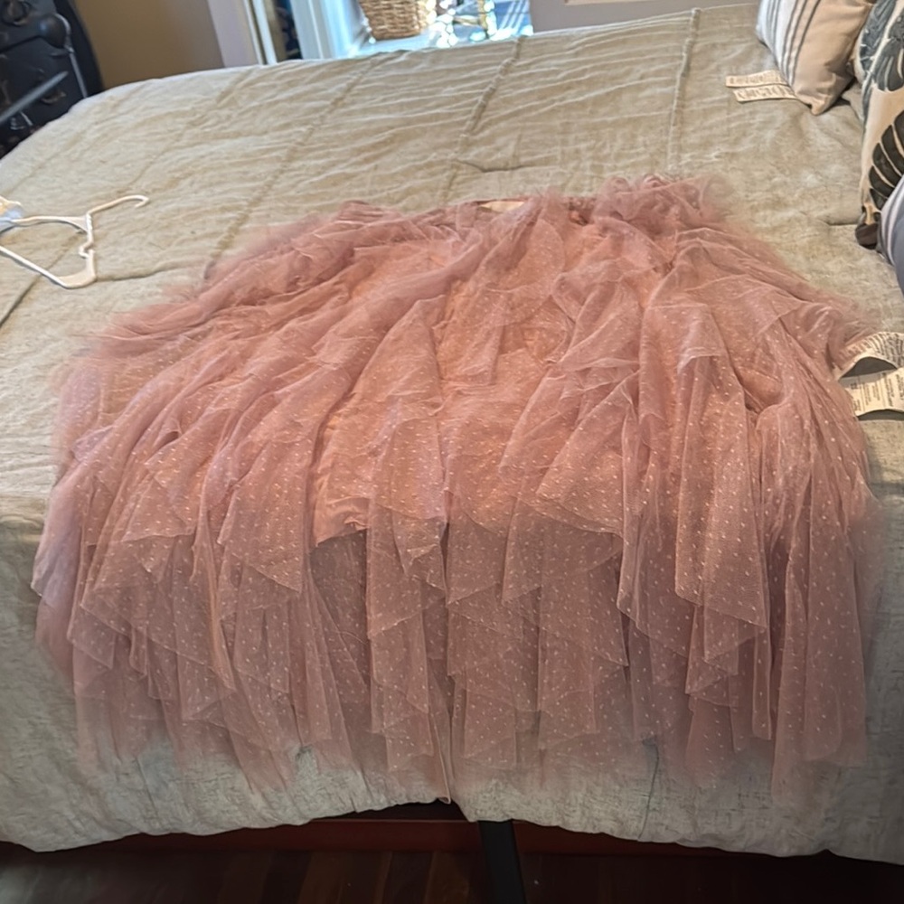 Elegant Pink Tulle Skirt
